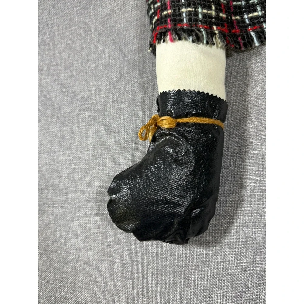VTG Primitive Snowman Plush Doll 36